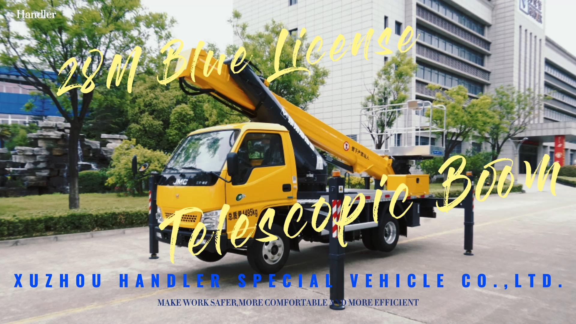 28M Blue License Telescopic Boom